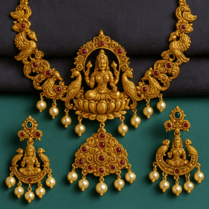Exquisite Gold-Plated Temple Jewelry Set for Women