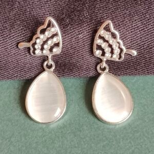 Elegant Teardrop Stone Dangle Earrings for Women